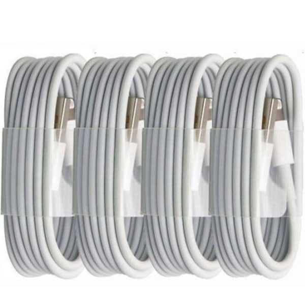 4st  Synk 1m  laddare kabel för Iphone|vit