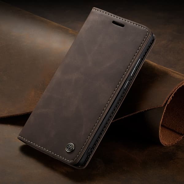 caseMe 013 för iphone 12 pro max mörkbrun