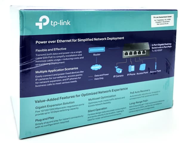 TP-Link TL-SG1005P Switch 5-porte Gigabit PoE