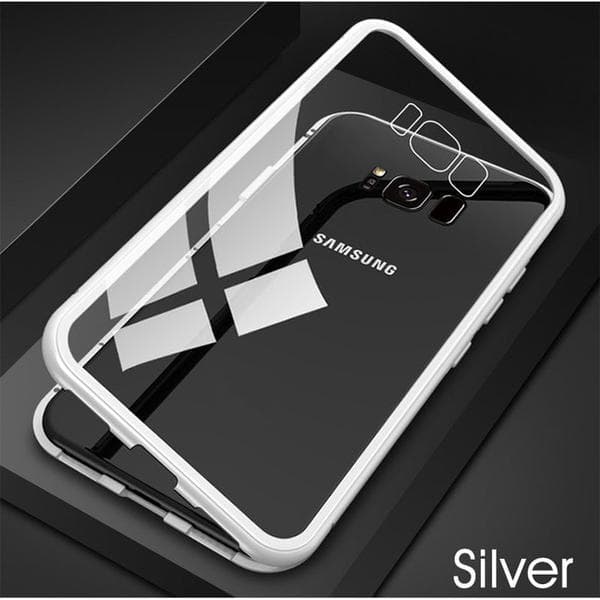 magnet fodral för samsung s9 silver