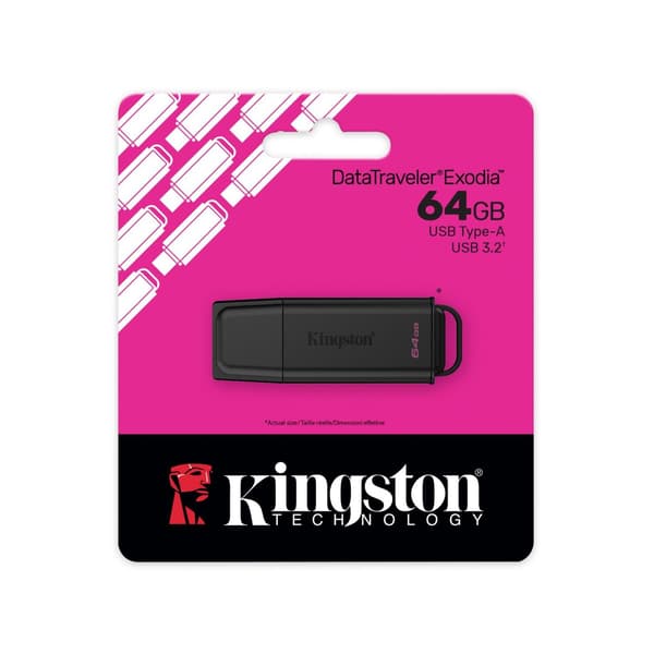 Kingston pendrive 64GB USB 3 2 Gen1 Exodia G2 svart svart