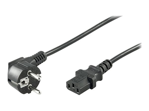 goobay NK 101 S Strömkabel 2m svart svart