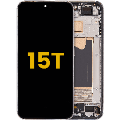OLED-enhet med ram för Xiaomi 15T (renoverad) (grå)