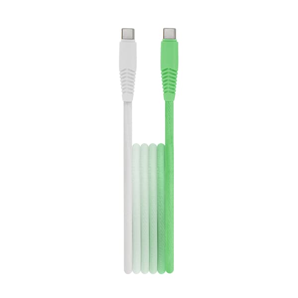 Setty kabel USB-C - USB-C 1,5 m 3A KGC-C-1 5320 mint-vit gradient