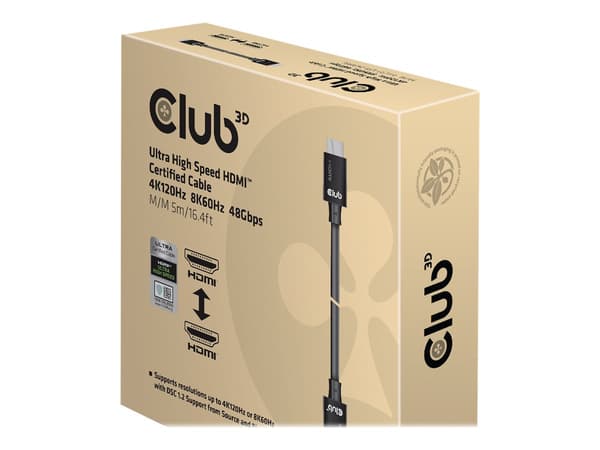 Club 3D CAC-1375 HDMI 2.1 kabel 5m svart
