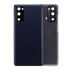 Baksidesglas med kameralins för Samsung Galaxy S20 FE 5G (Eftermarknad Plus) (Cloud Navy) blå
