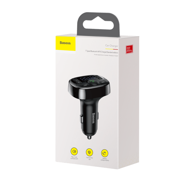 Baseus sändare FM T-formad S-09A Bluetooth MP3 svart