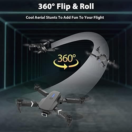 E99 Drönare med Dubbelkamera för V 1080P FPV-video black