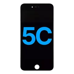 LCD-enhet för iPhone 5C (Eftermarknad) (Svart)