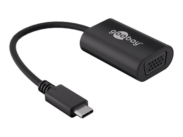 goobay Display-adapter 20cm svart svart