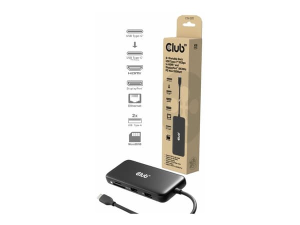Club 3D 8-in-1 USB-C Dockingstation