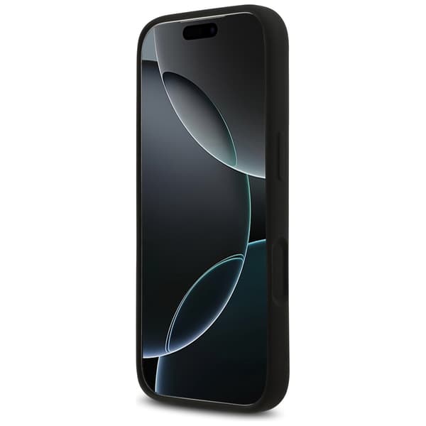 Guess Silicone Big 4G Script fodral för iPhone 17 Pro svart svart