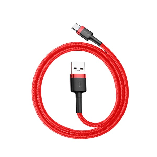 Baseus kabel Cafule USB - USB-C 0,5 m 3A röd