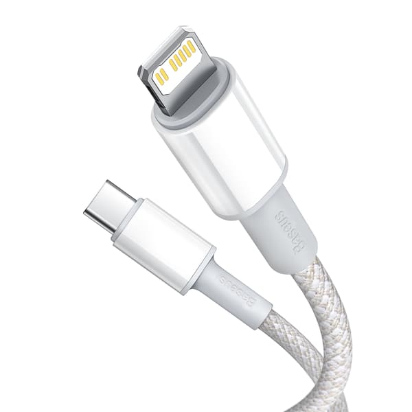 Baseus kabel High Density PD USB-C - Lightning 2,0 m vit 20W vit