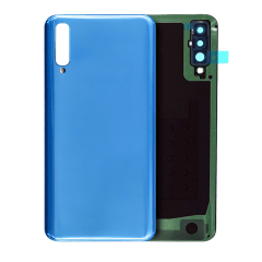 Baksidesglas med lim för Samsung Galaxy A50 (A505 / 2019) (Blå) blå