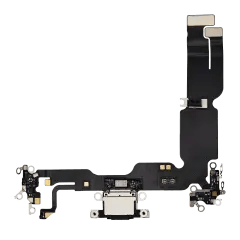 Laddningsport Flexkabel för iPhone 15 Plus (Premium) (Svart)