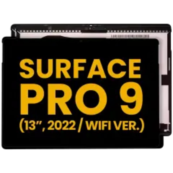 LCD-enhet med digitizer för Microsoft Surface Pro 9:e 13\" (WiFi-version) (renoverad) (svart)