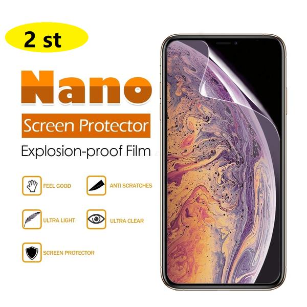 2 st Nano filmfolie för  iphone X/Xs och 11 pro