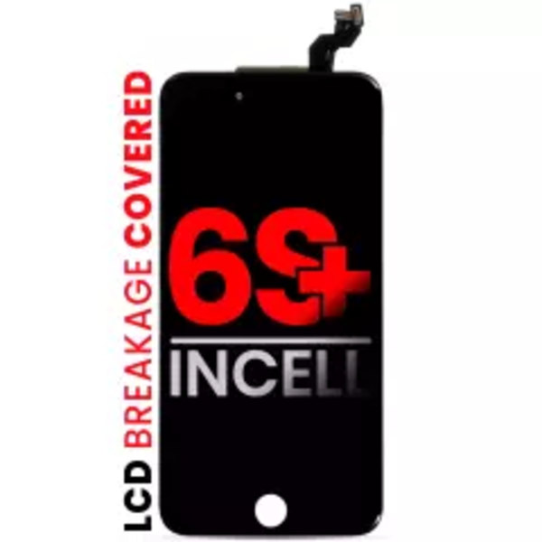 LCD-enhet med stålplatta för iPhone 6S Plus (Eftermarknad Pro: XO7 Incell) (Svart)