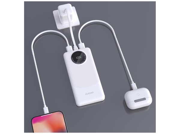 Dudao K12Pro powerbank 20000mAh 22.5 Watt vit vit