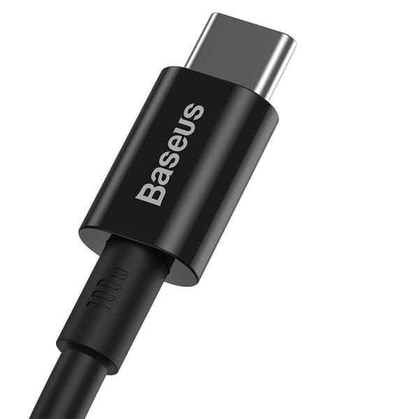 Baseus kabel Superior PD USB-C - USB-C 1,0m svart 100W svart
