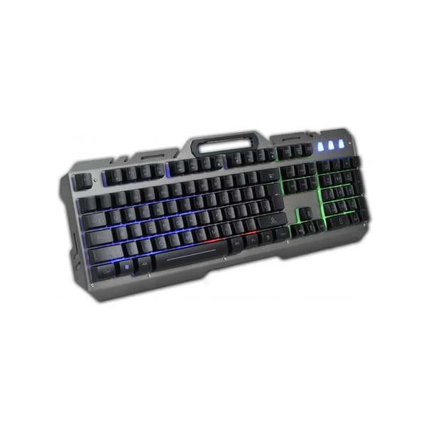 Rebeltec trådbundet set: LED-tangentbord + mus för INTERCEPTOR-spelare röd