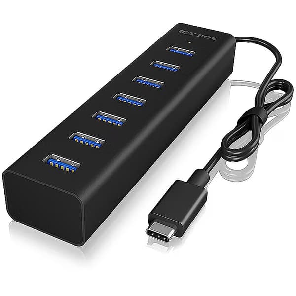 RaidSonic ICY BOX IB-HUB1700-C3 Hub 7 porte USB