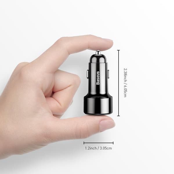 Baseus billaddare Magic PPS QC 4 0+ 2USB svart 45W svart