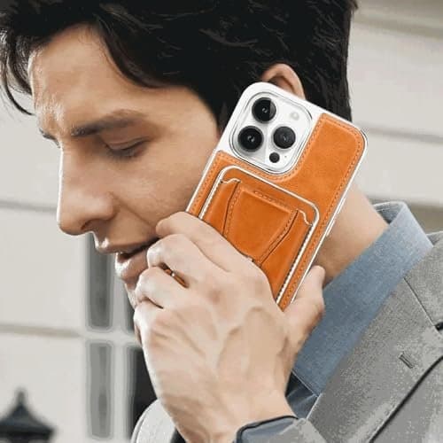 Merskydd Fodral till iPhone 15 Pro Max - Affärsstil, Exponerad Etikett