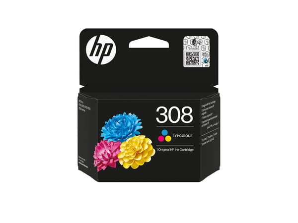 HP 308 Gul Cyan Magenta 120 sidor bläck