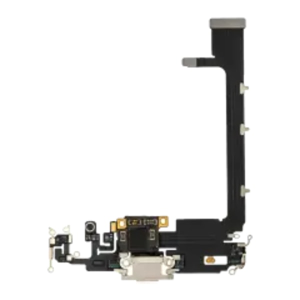 Laddningsport Flexkabel med kort för iPhone 11 Pro Max (Eftermarknad Plus) (Silver)