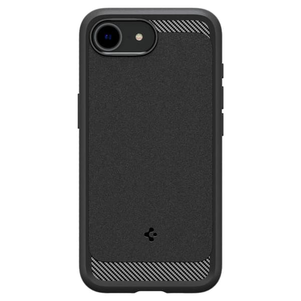 Spigen Rugged Armor Mag MagSafe-fodral för iPhone 16E Matt svart