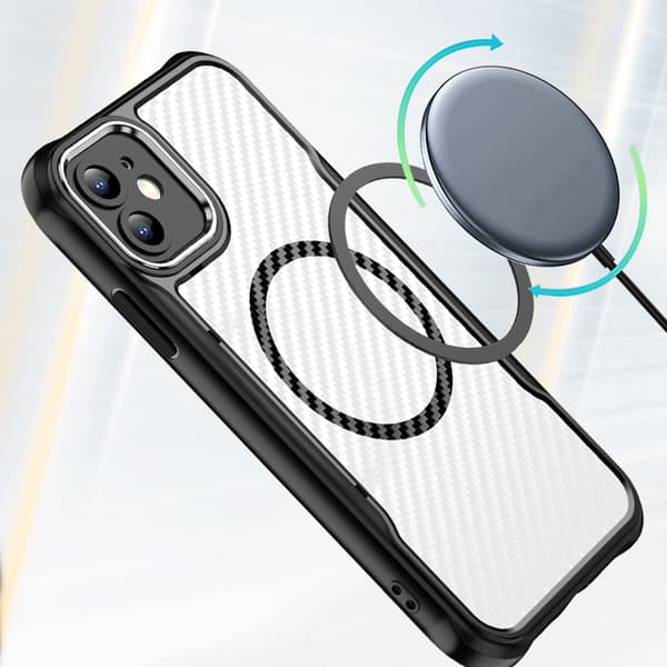 Defender Carbon Mag-fodral för iPhone 12 6,1\" svart