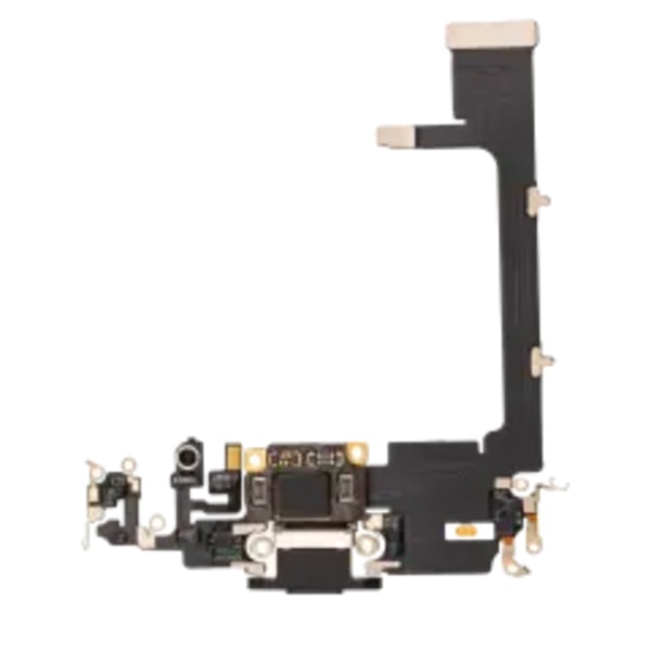 Laddningsport Flexkabel med Kort för iPhone 11 Pro (Eftermarknad Plus) (Rymdgrå)