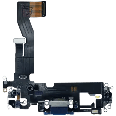 Laddningsport Flexkabel för iPhone 12 (Begagnad OEM-dragning) (Blå) blå