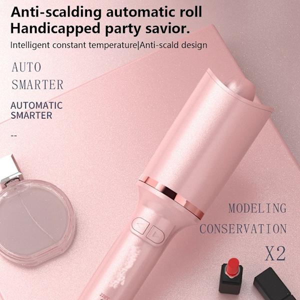 Automatisk hårkrullare vit