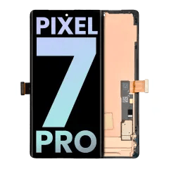 OLED-enhet med ram (med fingeravtryckssensor) för Google Pixel 7 Pro (äkta OEM) (alla färger)