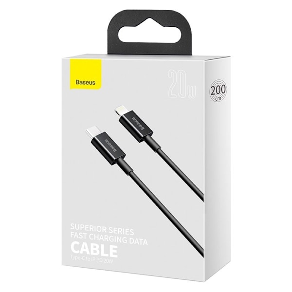 Baseus kabel Superior PD USB-C - Lightning 2,0m vit 20W