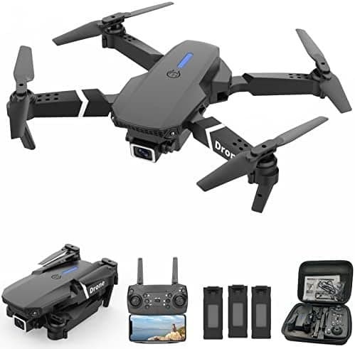 E99 Drönare med Dubbelkamera för V 1080P FPV-video black