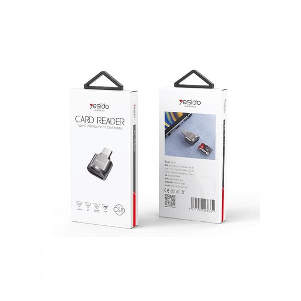 YESIDO GS19 OTG CARD READER TYPE-C/MICRO SD BLACK