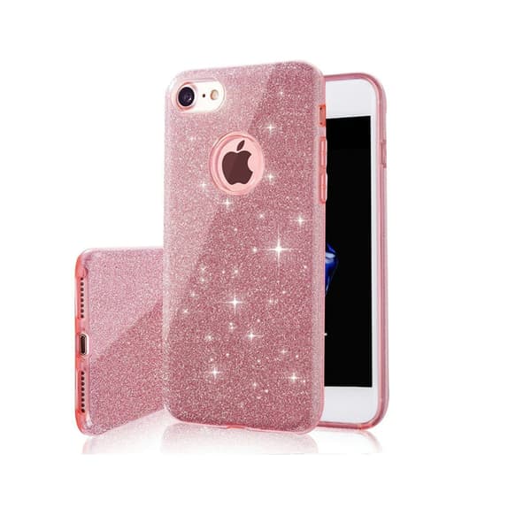 Glitter 3in1 skal för iPhone 16e / 17e rosa