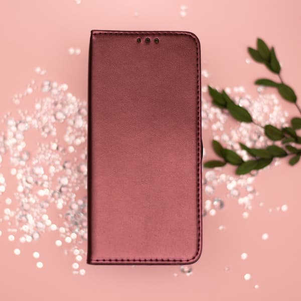 Smart magnetfodral för Xiaomi Redmi A5 Global vinröd