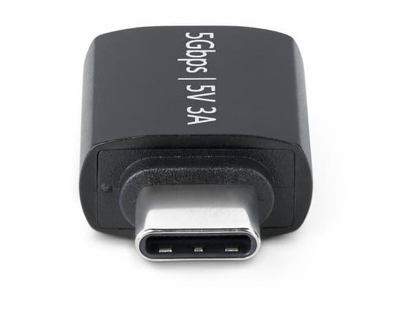 StarTech.com USB-C till USB-A Adapter, USB 5Gbps, Kompakt USB-C Hane till USB-A Hona Adapter, Slitstarkt Metallchassi, M/F USB-C adapter svart