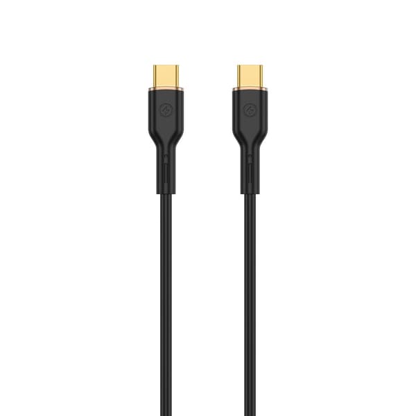 WIWU-kabel YQ02 USB-C - USB-C 100W 1,2m svart