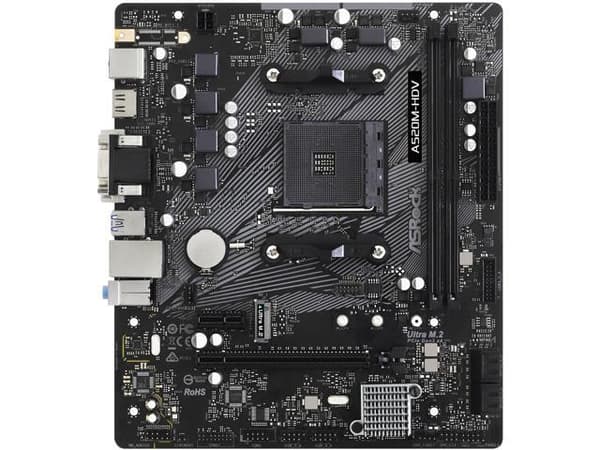 ASRock A520M-HDV Micro-ATX AM4 AMD A520