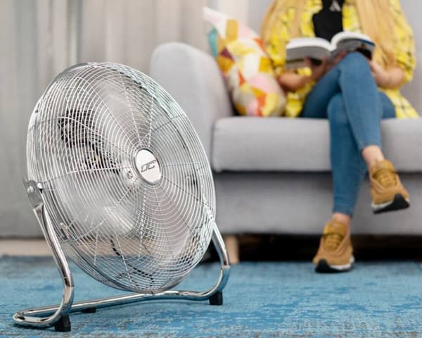 Golvfläkt 18'' 120W krom LTC