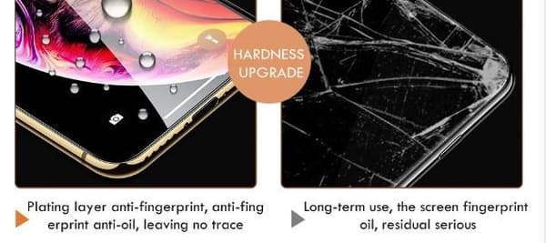 10D Full Cover Härdat Glas för Iphone X/Xs