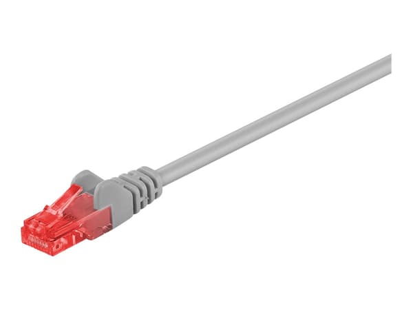 Goobay RJ45 CAT 6 U/UTP CU 0,5m Grey grå