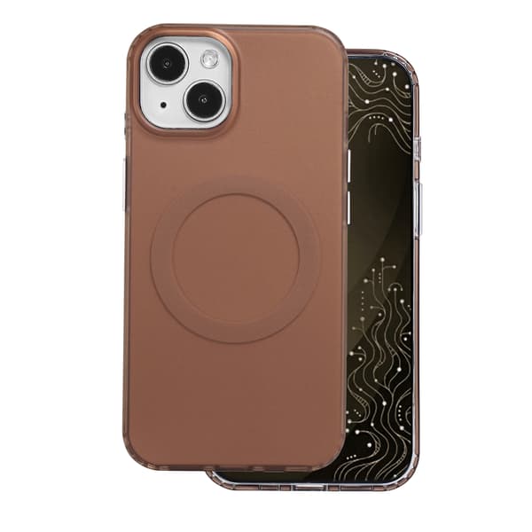 Tecto Shield Mistiq Mag skal för iPhone 13 / 14 brun brun