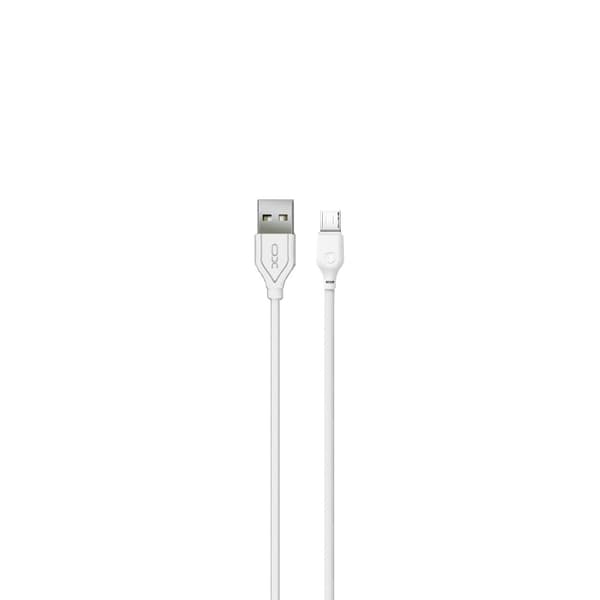 XO kabel NB103 USB - microUSB 1,0 m 2,1A vit vit